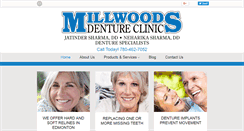 Desktop Screenshot of millwoodsdentureclinic.com