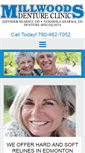 Mobile Screenshot of millwoodsdentureclinic.com
